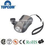3 Modes Light Plastic Dynamo Hand Crank Torch Light thumbnail-1