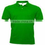 Plain green skin tight fashionable polo t-shirts for men