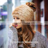 2015 New Winter Rabbit Fur Korean Female Fashion Warm Winter Fur Hat Quality Choice