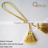 Yellow Gold Polyester Small Decorative Tassels thumbnail-1