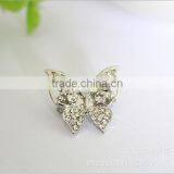 Hot Sale Wholesale Fashion Women Butterfly Diamond Rhinestone Alloy Brooch Pin Supplier's Choice thumbnail-4