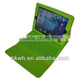 Light green color with bluetooth keyboard USB2.0 for ipad 3/4 leather case