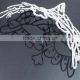 Unique Design Beautiful Silver Chaap Party Masks With Rhinestone H0805 thumbnail-3