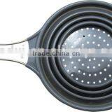 S Size Collapsible Silicone Strainer, Foldable Silicone Colander, Silicone Kitchen Tools Strainers,100% Food Grade thumbnail-3