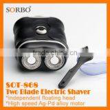 Black Men's Electric Shaver 2-blades Electric Razor Good for Travel thumbnail-2