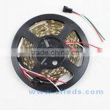 5050 SMD RGB 30LED/m Addressable Color Strip Light 5V Black PCB WS2812b Led Strip Ip65 thumbnail-3