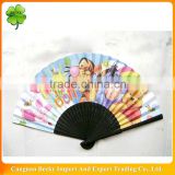 New Hot-sale bamboo custom folding hand fan