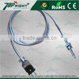 2016 Best-selling J Type Thermocouple With Black Round Plug thumbnail-1