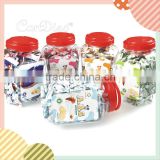 ABC Filling Center Chewy Fruit Milk Candy in jar