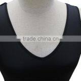 Woman Deep V Neck Black Bodycon Dress Polyest Sapndex Fabric Back Waist Open Designs Dress Cheap Price thumbnail-3