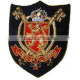 Bullion Embroidery Badges , Emblems ,Crest , Insignias ,Patches