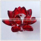 Personality Red Crystal Lotus Ornament for Home Decoration thumbnail-1