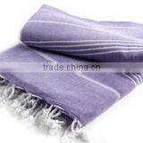 Pestemal Throw Blanket Dark purple