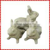 Cute White Custom Garden Rabbit Shape Terracotta Decorative Pot Feet thumbnail-1