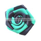 Decorative two color satin ribbon rose for wedding