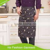 Wholesale durable fashion pattern professional white cotton men apron