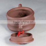 Bian Zhu Hu Bamboo Shape Yixing Purple Clay Teapot thumbnail-5