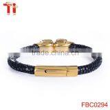 Ti Aohua Gold Plated Metal Bracelet Jewelry Set, Unisex Skull Beads Cuff Bracelet Jewelry Accessory thumbnail-3