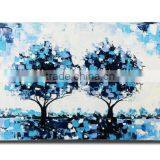 Hot Selling New Designs Modern Abstract Blue Tree Canvas Painting thumbnail-5