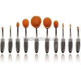 10Pc/Set Beauty Tools Toothbrush Shaped Foundation Eyebrow Eyeliner Lip Facial Makeup Oval Brushes thumbnail-1