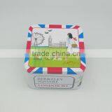 Personalized Square Metal Tin Box Gift Tin Box for Cookies