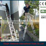 2x7 Steps 4.4m EN131 Extension Telescopic Aluminum Retractable Ladder thumbnail-3
