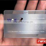 Silk Screen Printing Hollow Out Logo Loyalty Business Black Metal Card thumbnail-4