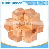 Classic IQ Mind Test Wooden Brain Teaser Puzzles Kongming Locks for Adults and Kids thumbnail-5