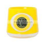 Funny Colorful Flowerpot With Clock,digital Table Clock thumbnail-4