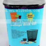 Factory Wholesale Fancy Metal Mesh Office Desk Stationery Set thumbnail-3