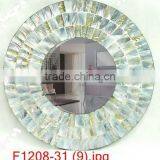 High Quality Best Selling Decorative MOP Round Grey Wall Mirror thumbnail-1