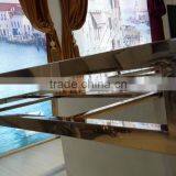 New Design Golden Glass Top Wedding Table With Crystal thumbnail-5