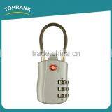 Toprank 3-Digit Reset Luggage Combination Lock Password Lock Padlock TSA Approved Travel Luggage Lock For International Travel thumbnail-1