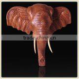 Modern Home Wall Decor Hanging Polyresin Elephant Head Figure Wholesale thumbnail-4