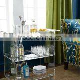 China Wholesale Acrylic Plexiglass Food Serving Trolley thumbnail-2