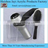 Wholesale Custom Crystal Clear Acrylic Lucite Plastic Hair Comb Holder thumbnail-2