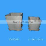 Promotional White Ceramic Flower Pot thumbnail-1