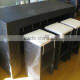 Rattan Modern Space-saving Cube Dining Set for Garden,patio and Outdoor thumbnail-2