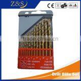 DIN338 Straight Shank High Speed Steel Titanium Coated Black Oxide Twist Drill Bit thumbnail-5