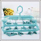 Cheap Hot Sell High Quality Plastic Foldable Hanger for Cloth Baby Size With Lips Factory thumbnail-2