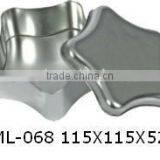 115*115*52mm Star Shape Tin Box for Christmas thumbnail-1