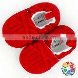 Plain Red Baby Girls Shoes Winter Soft Sole Prewalker Wholesale Baby Crib Shoes thumbnail-1