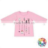 Plain White Girls Fancy Tops With Dreamcatcher Cotton Pattern Baby Long Sleeve Tops 0-6 Years Old Kids Boutique Tops thumbnail-4