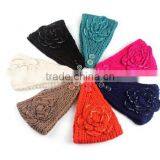 2014 Fahion Knit Flower Head Wrap Wholesale thumbnail-2