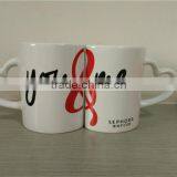 White Colour Customized Logo Ceramic Coffee Mugs thumbnail-1