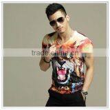 Newest Custom Design Fashion T-shirt / Cotton Fabric With Digital Print T-shirt thumbnail-1
