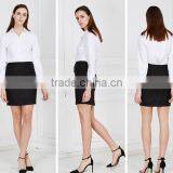 100% Cotton Long Sleeve Ladies Office Uniform Shirts Dress Shirts Slim Fit Shirts White Shirts thumbnail-6