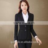 2016 Ladies Two Pieces Long Sleeve Blazer and Skirt Set Women Office Business Suit thumbnail-6