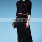 OEM Ladies' 100% Cotton Maternity Knitted Blouse thumbnail-1