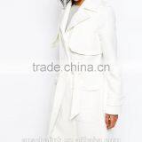 Trendy Russian Style Women White Elegant Winter Coat thumbnail-3